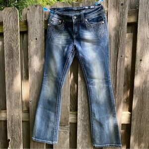 Miss Me Blue Boot Cut Jeans Classic Denim